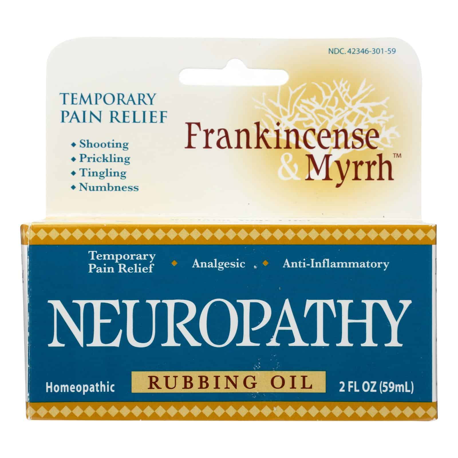 Frankincense and Myrrh Neuropathy Rubbing Oil - 2 fl oz