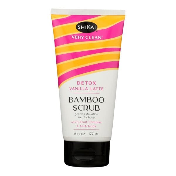 Shikai Products - Bmboo Scrub Dtx Vanilla Latte - 1 Each-6 FZ - Image 2