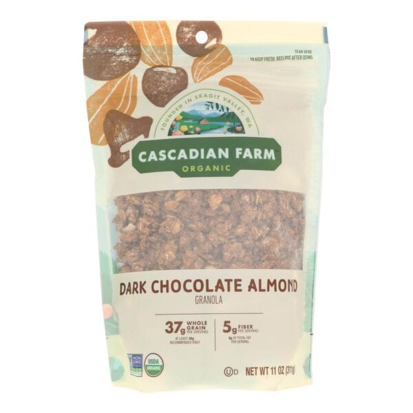 Cascadian Farm - Granola Organic Dark Chocolate Almond - Case of 4-11 Ounces - Image 3