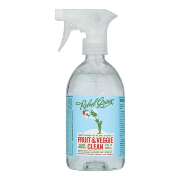 Rebel Green Cleaning Spray - Fruit and Veggie - Case of 12 - 17 fl oz