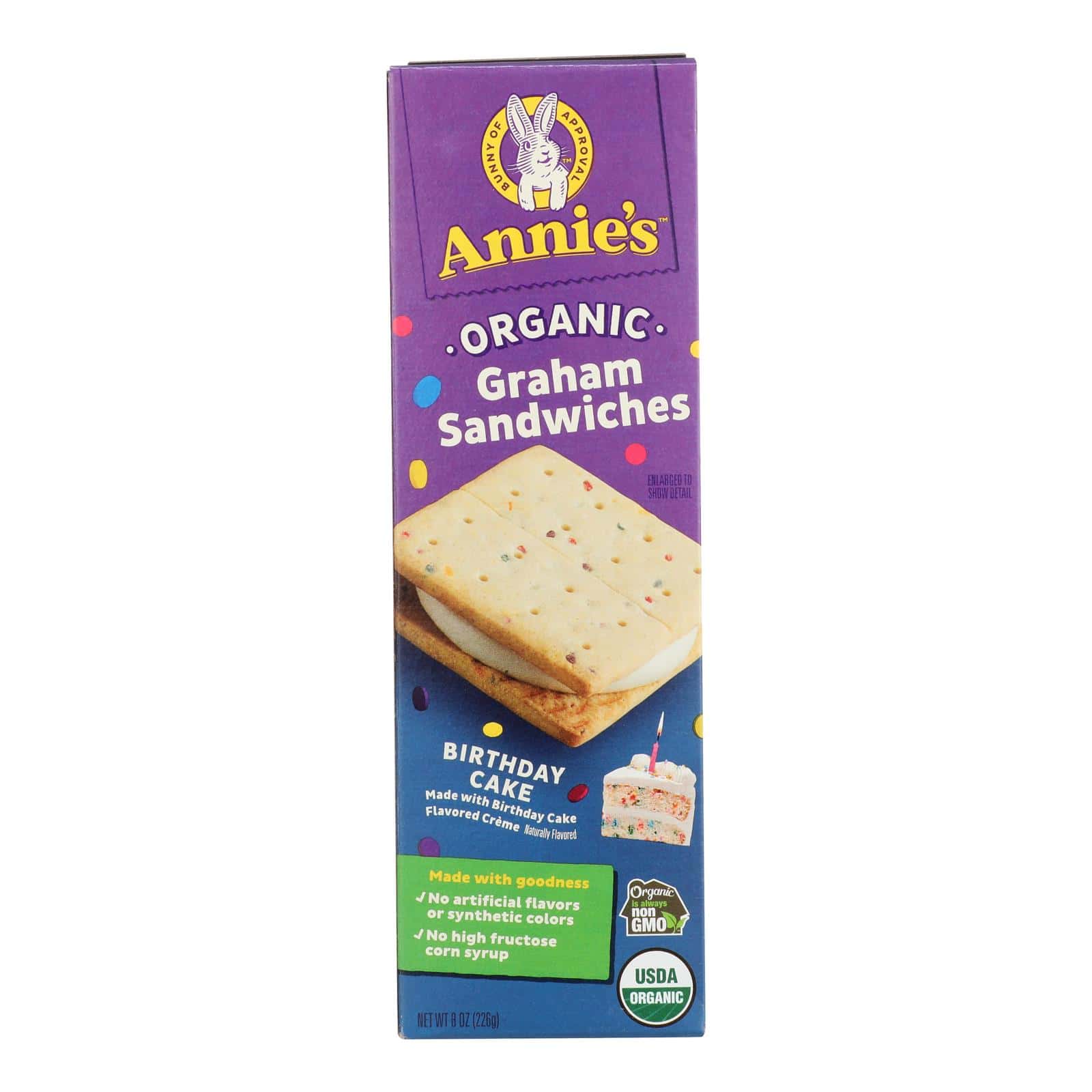 Annie's Homegrown - Grm Sandwich Bday Cake - Case of 6-8 OZ - Image 2