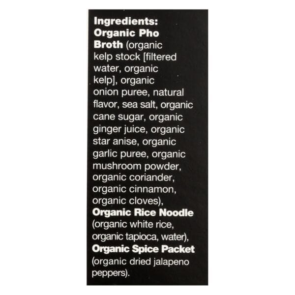 Ocean's Halo - Noodle Bowl Pho - Case of 6 - 10 OZ