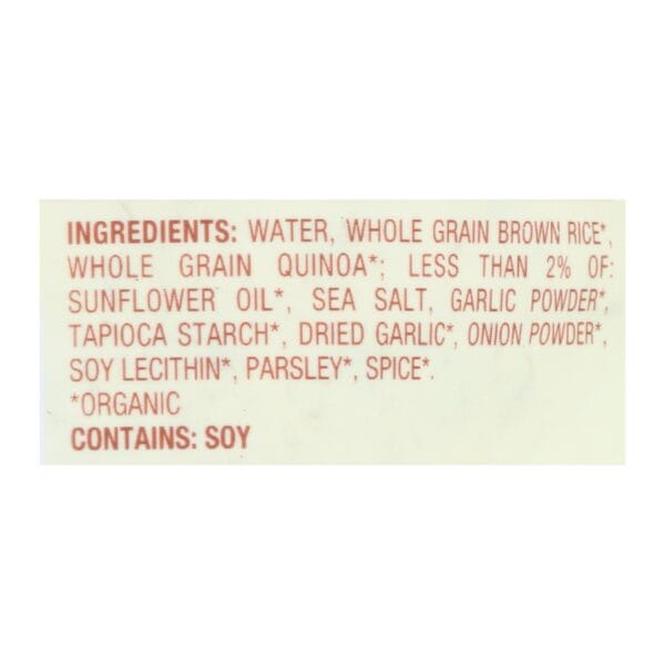 Seeds of Change Organic Quinoa and Brown Rice with Garlic - Case of 12 - 8.5 oz. - Image 2