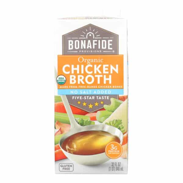 Bonafide Provisions - Broth Chicken No Salt - Case of 6-32 FZ - Image 3