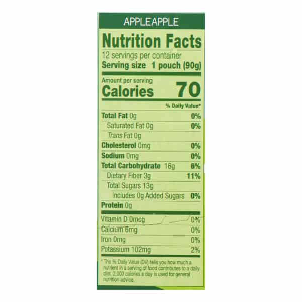 GoGo Squeeze Organic Applesauce - Apple - Case of 6 - 3.2 oz. - Image 2