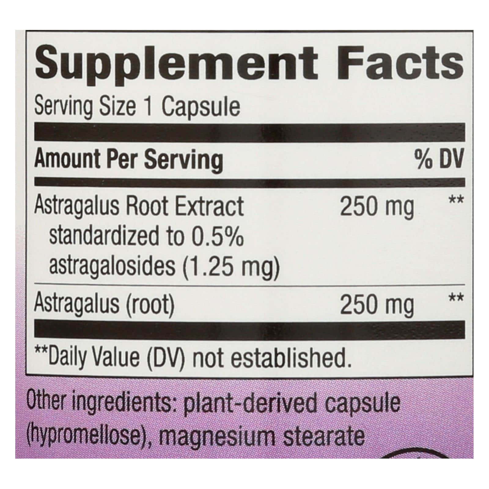 Nature's Way - Standardized Astragalus Root - 60 Vegetarian Capsules - Image 2