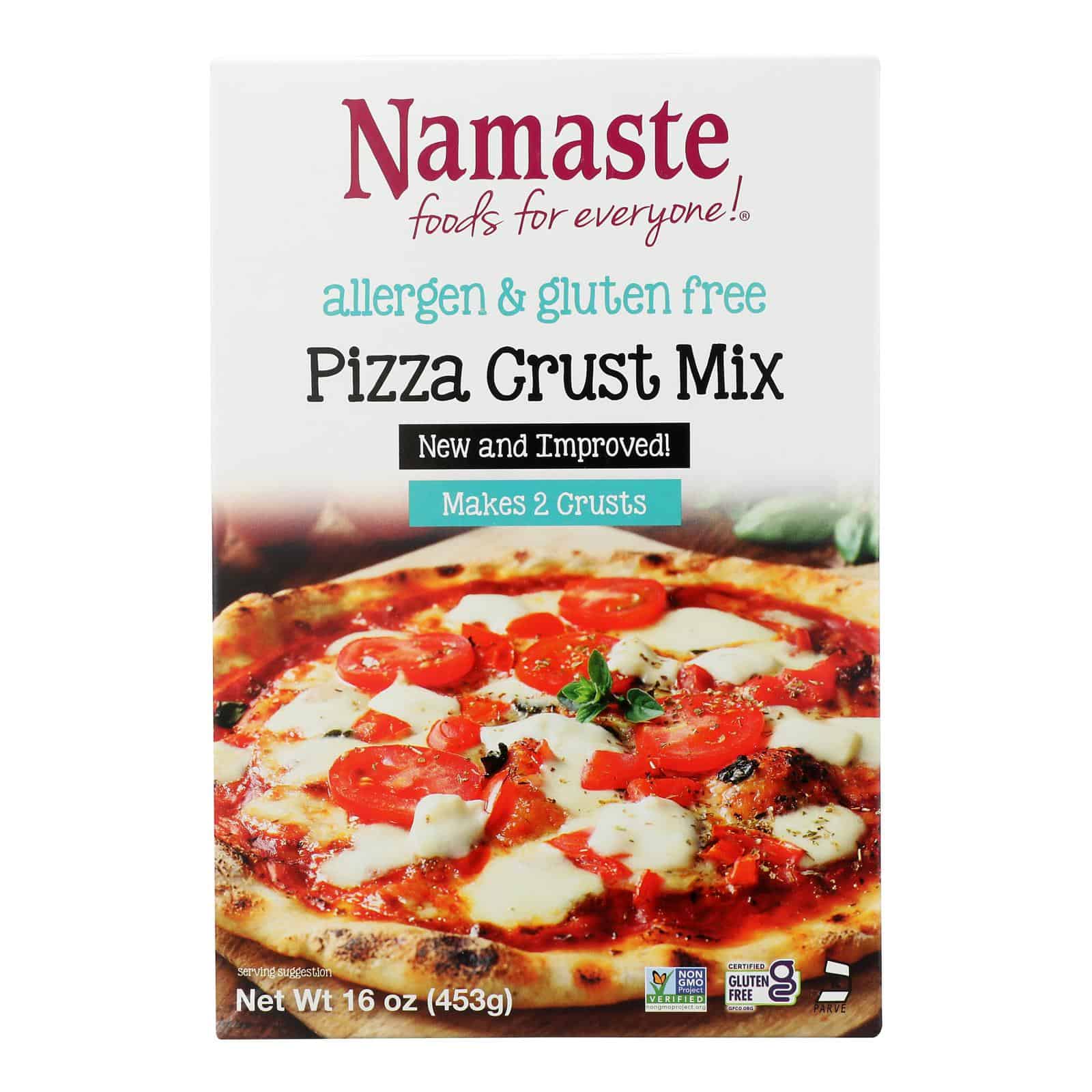 Namaste Foods Gluten Free Pizza Crust - Mix - Case of 6 - 16 oz. - Image 3