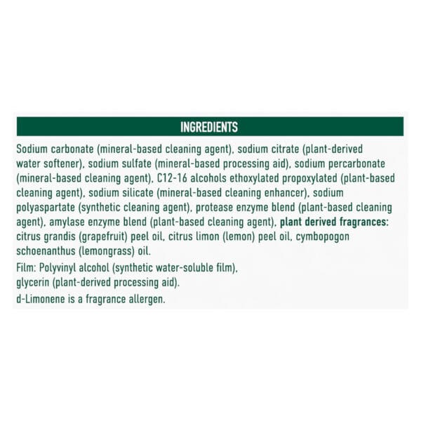 Seventh Generation - Automatic Dish Pacs Lemon - Case of 6-20 Count - Image 2