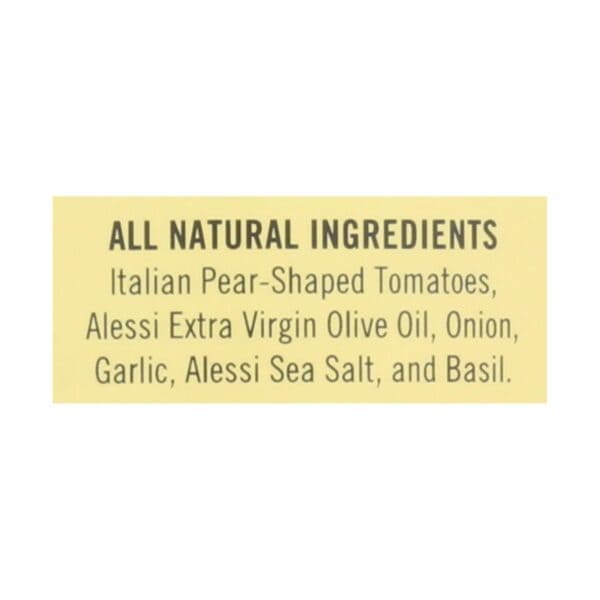 Alessi, Premium All Natural Marinara Sauce - Case of 6 - 24 OZ