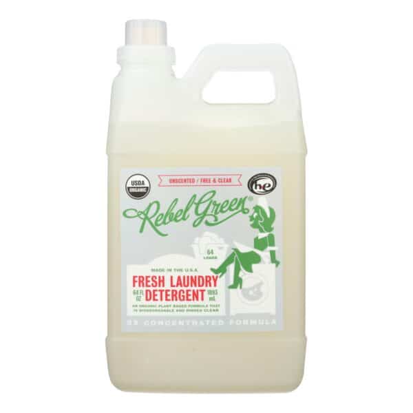 Rebel Green Laundry Detergent - Organic - Unscented - Case of 4 - 64 fl oz - Image 2