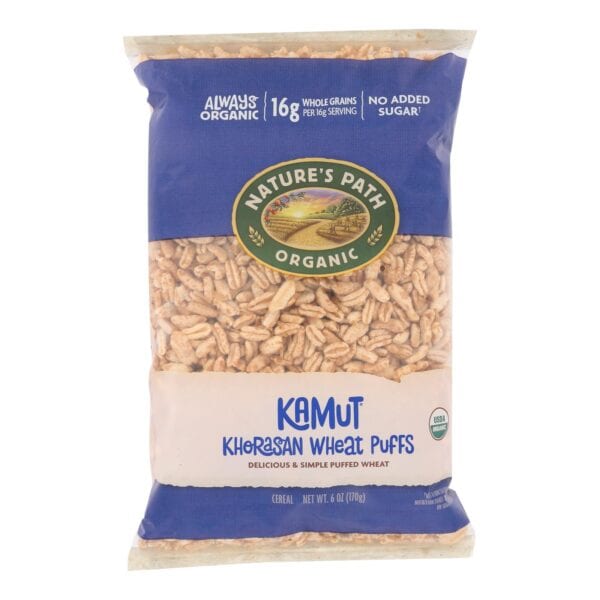 Nature's Path Organic Kamut Puffs Cereal - Case of 12 - 6 oz. - Image 3