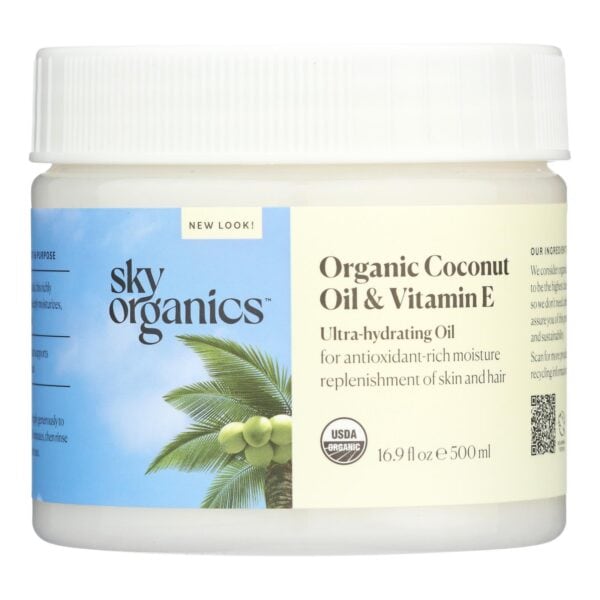 Sky Organics - Coconut Oil Organic Vitamin E Infused - 1 Each-16.9 Fluid Ounces - Image 2