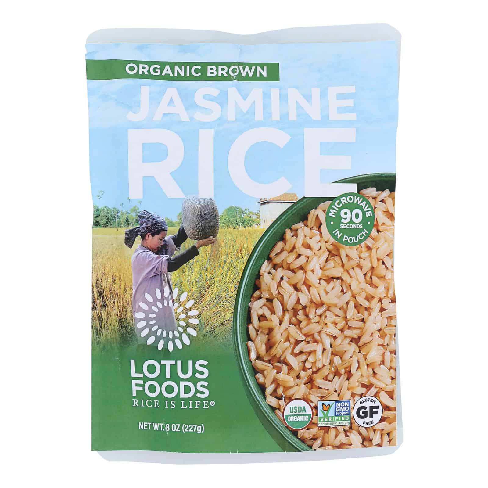Lotus Foods - Rice Brn Jas Pouch - Case of 6-8 OZ - Image 2