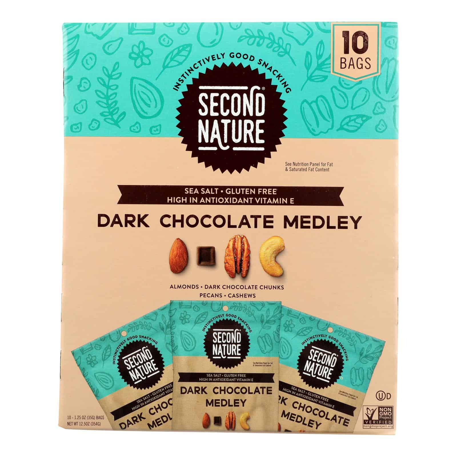 Second Nature - Nut Medley Dark Chocolate - Case of 4-10/1.25 - Image 3