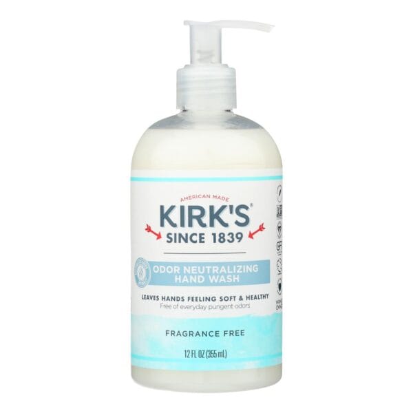 Kirk's Natural - Hand Soap Fragrance Free - 12 FZ - Image 2