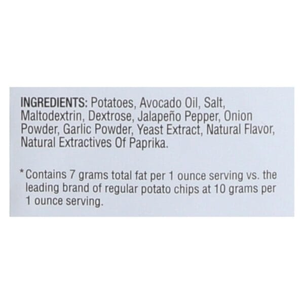 Good Health Kettle Chips - Avocado Oil Jalapeno - Case of 12 - 5 oz. - Image 3