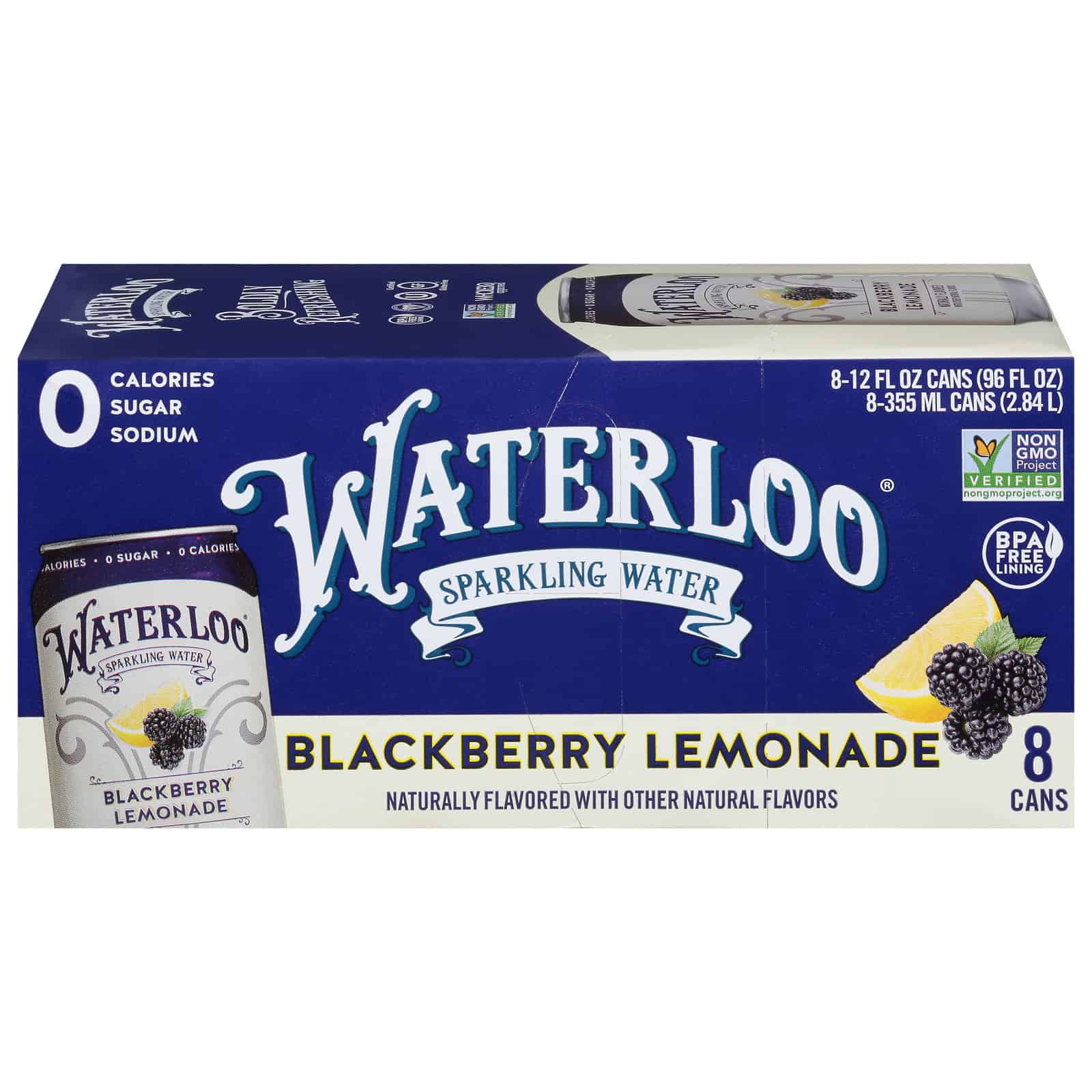 Waterloo - Sparkling Water Blckbry Lmnade - Case of 3-8/12 FZ - Image 3