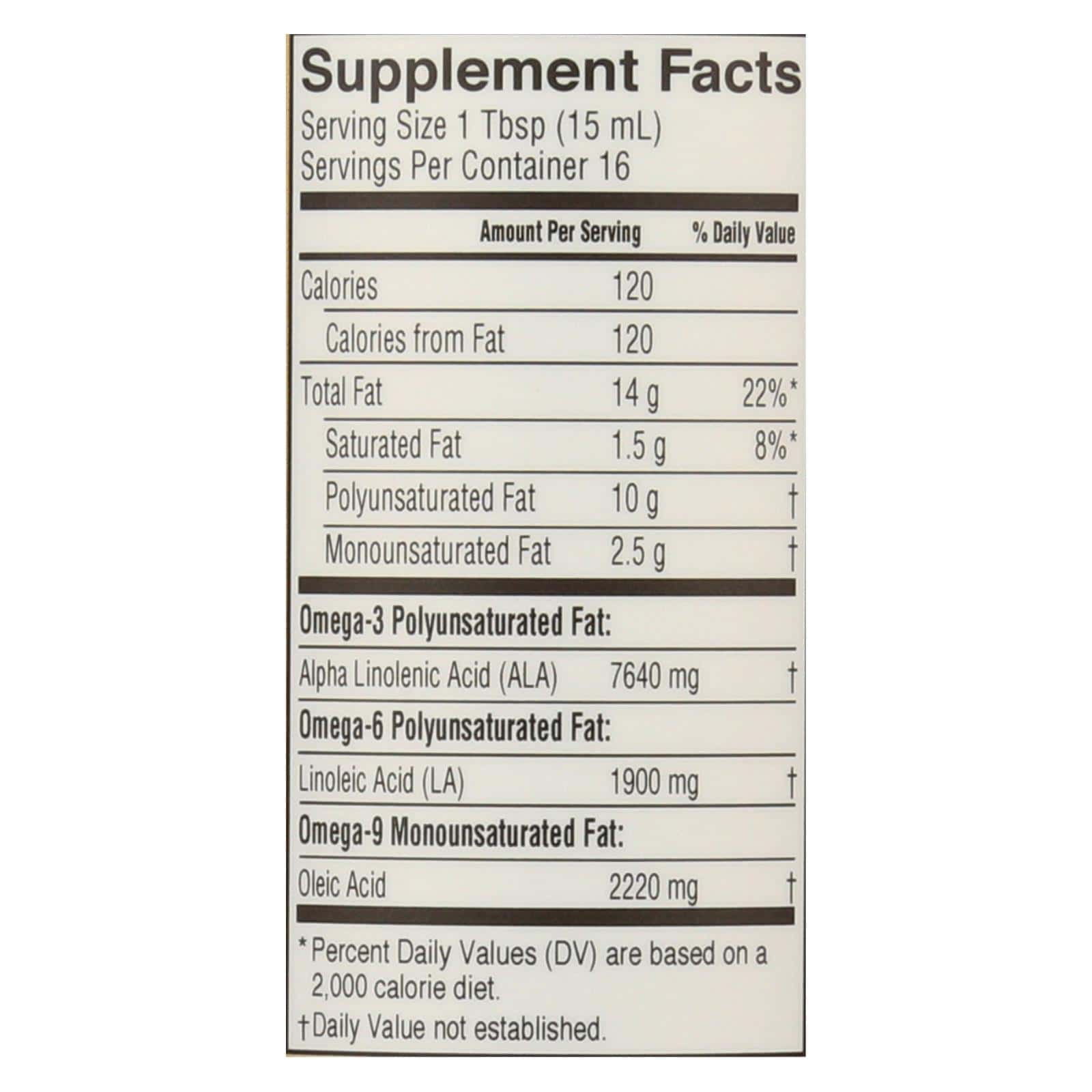 Barlean's (select Fufillment) - Flax Oil Og2 Fresh - EA of 1-8 FZ - Image 3