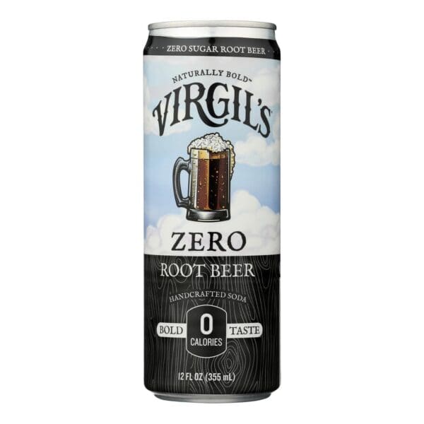 Virgil's - Soda Zero Sugar Root Beer Can - Case of 6-4/12 Fluid Ounces - Image 3
