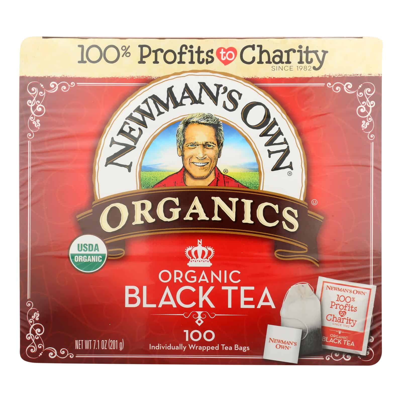 Newman's Own Organics Organic Black Tea - Case of 5 - 100 Bags - Image 2