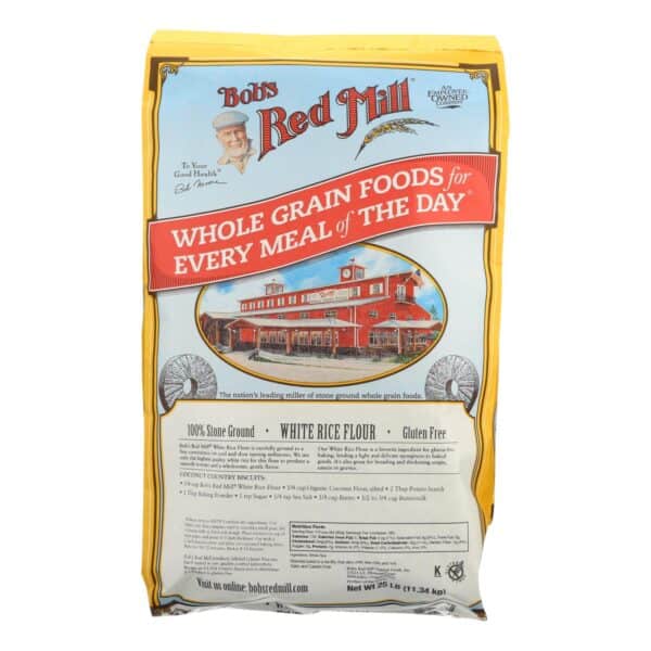 Bob's Red Mill - Flour White Rice - Case of 25 lbs. - Image 3