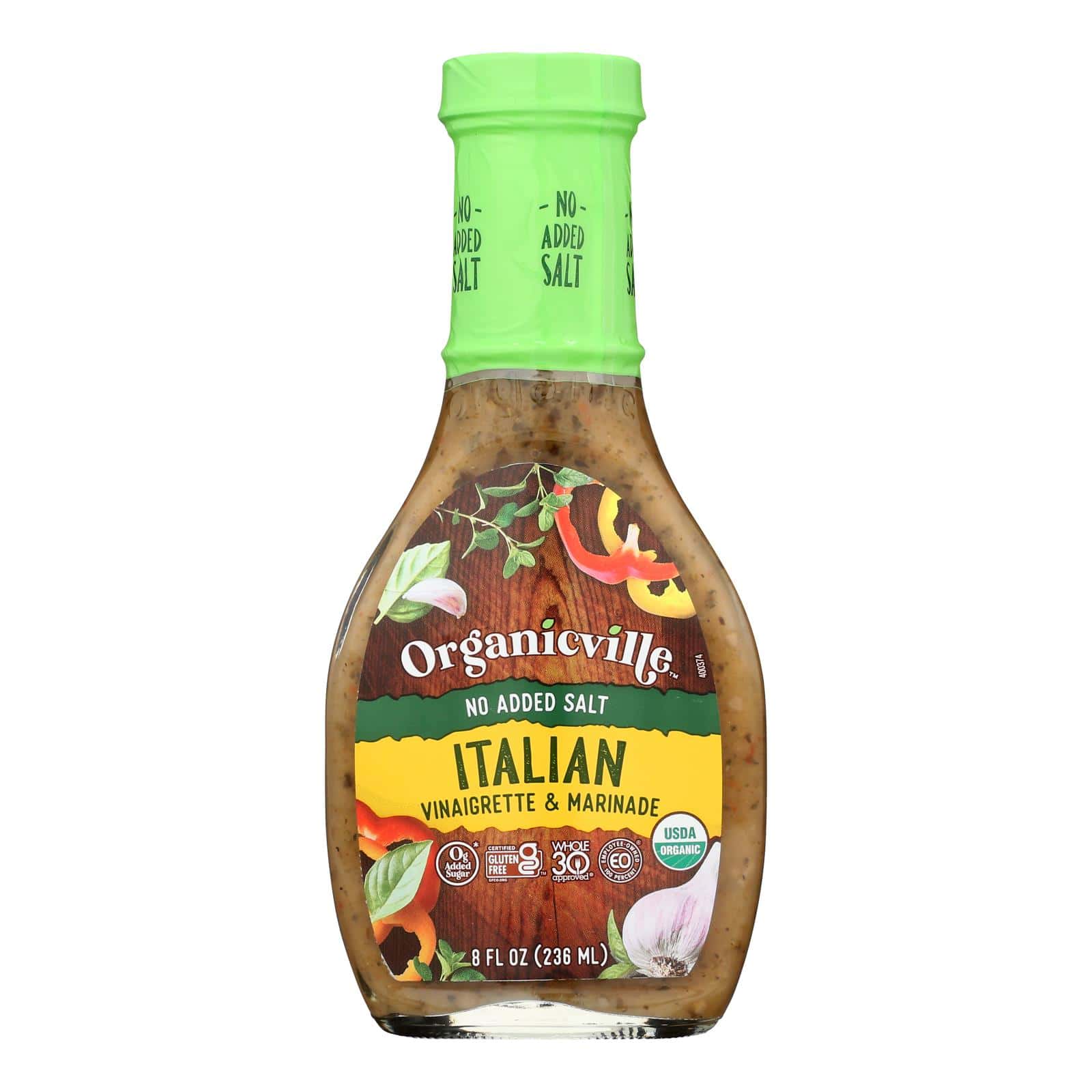 Organicville - Drsng Italian No Salt - Case of 6-8 FZ - Image 2