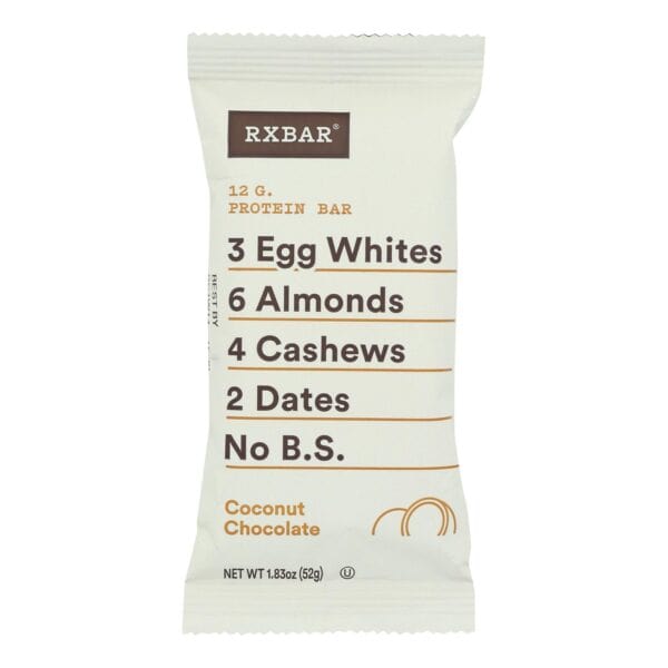 RxBar - Protein Bar - Coconut Chocolate - Case of 12 - 1.83 oz. - Image 2