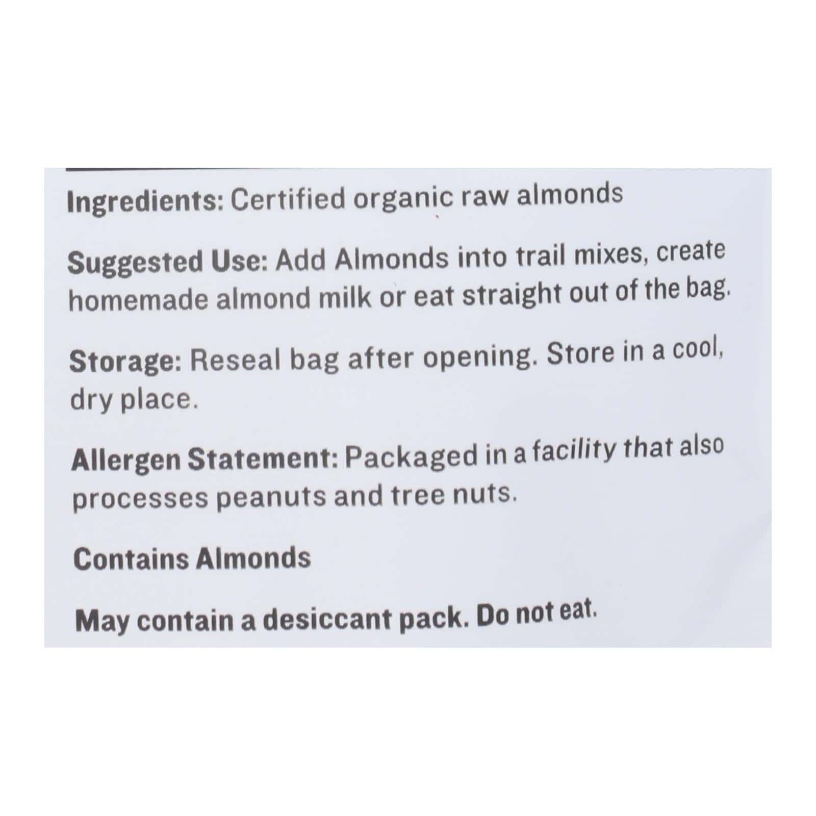 Sunfood - Heirloom Almond Og2 Raw - EA of 1-8 OZ - Image 2