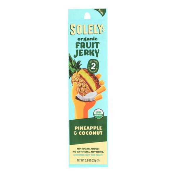 Solely Fruit - Fruit Jerky Pineap Coconut - Case of 12 - .8 OZ - Image 2