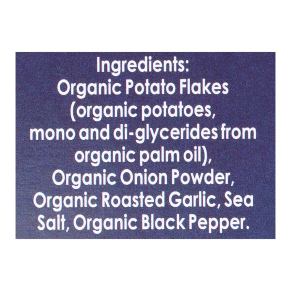 Edward and Sons Organic Mashed Potatoes - Roasted Garlic - Case of 6 - 3.5 oz. - Image 3