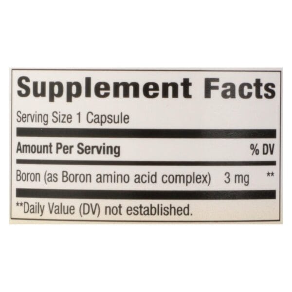 Nature's Way - Boron Complex - 100 Capsules - Image 2