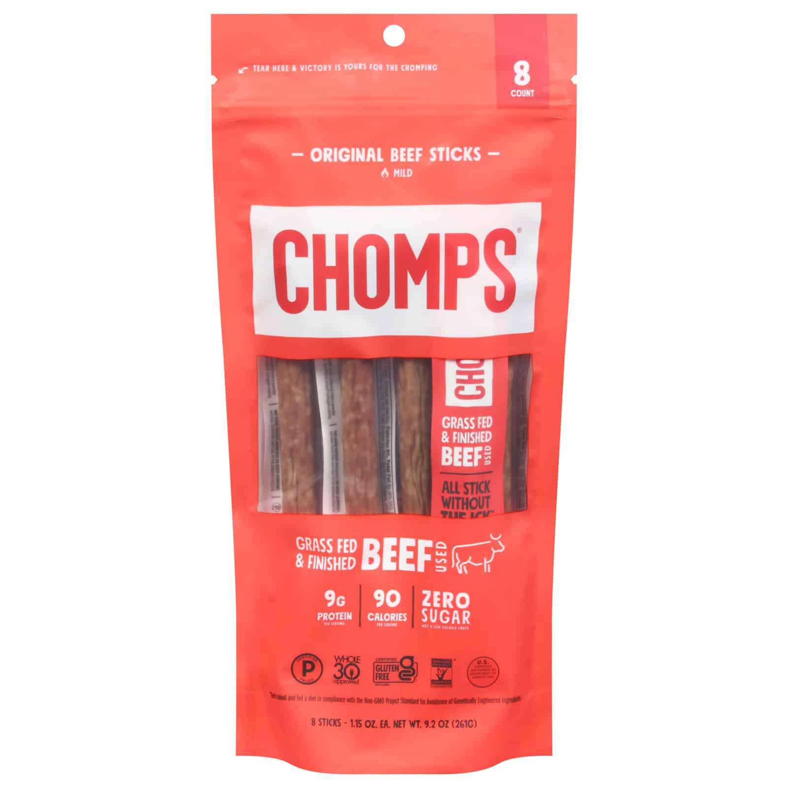 Chomps - Beef Sticks Original - Case of 8-8/1.15 Z - Image 2