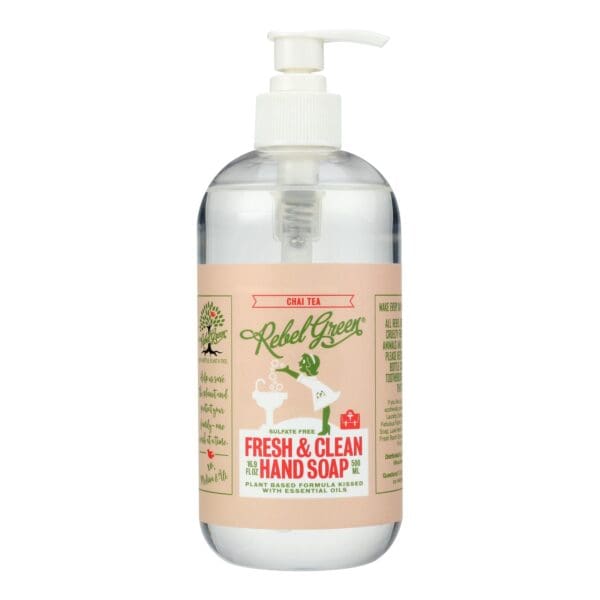 Rebel Green - Hand Soap Chai Tea - Case of 4-16.9 FZ