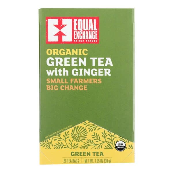 Equal Exchange - Tea Green Ginger - Case of 6-20 BAG - Image 2
