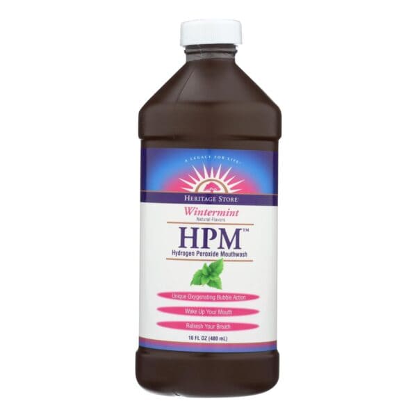 Heritage Products HPM Hydrogen Peroxide Mouthwash Wintermint - 16 fl oz - Image 2