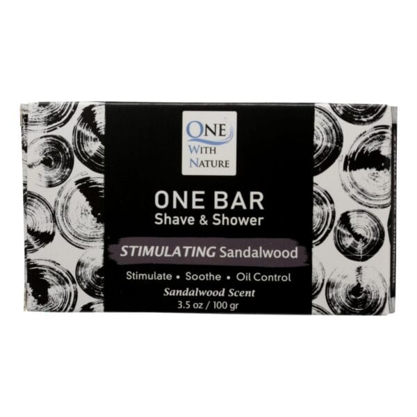 One With Nature - One Bar Stimulatng Sndlwd - Case of 3-3.5 OZ - Image 2