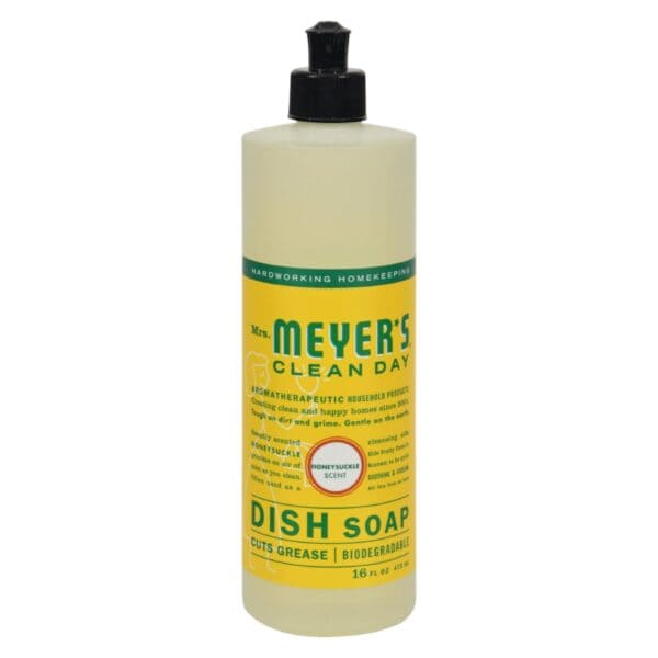 Mrs. Meyer's Clean Day - Liquid Dish Soap - Honeysuckle - Case of 6 - 16 oz - Image 2