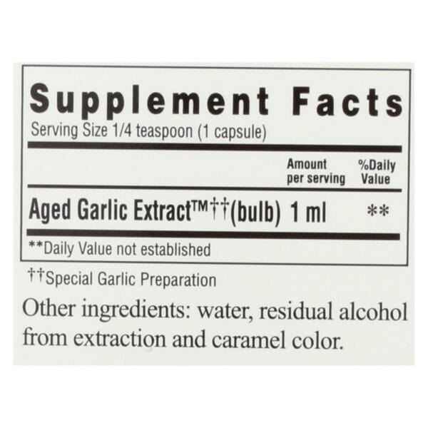 Kyolic - Aged Garlic Extract Cardiovascular Liquid - 4 fl oz - Image 2
