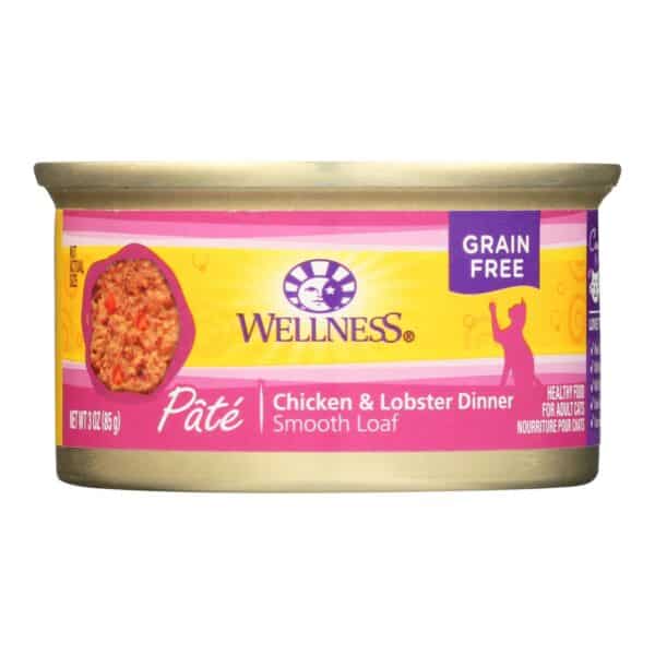 Wellness Pet Products Cat Food - Chicken and Lobster - Case of 24 - 3 oz. - Image 3
