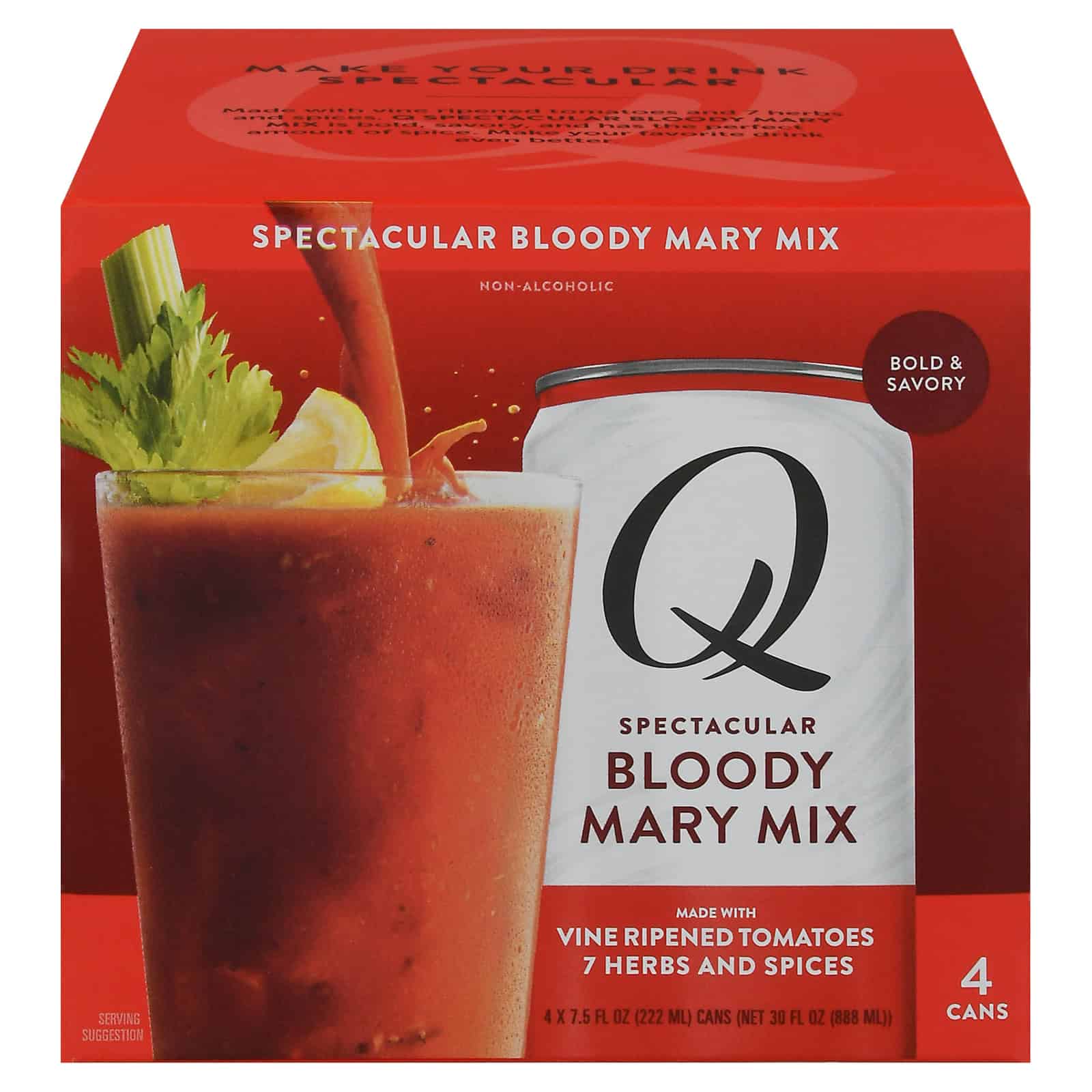 Q Drinks - Mix Bloody Mary - Case of 6-4/7.5 FZ