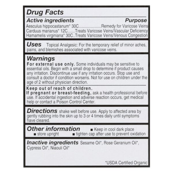 Forces Of Nature - Varicose Vein Control - 1 Each - 11 ML - Image 2