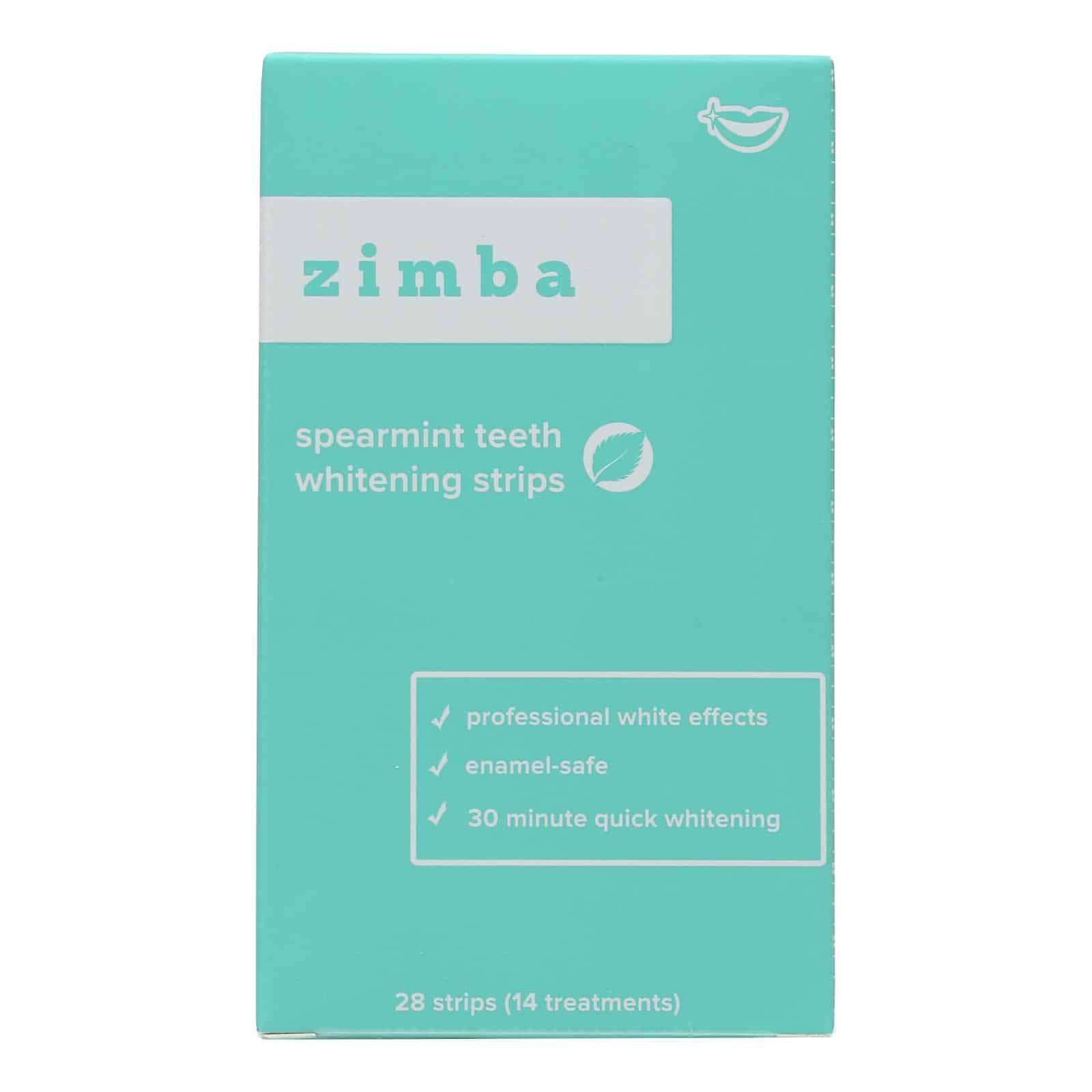 Zimba - Teeth Whtn Strips Sprmnt - CS of 6-28 CT