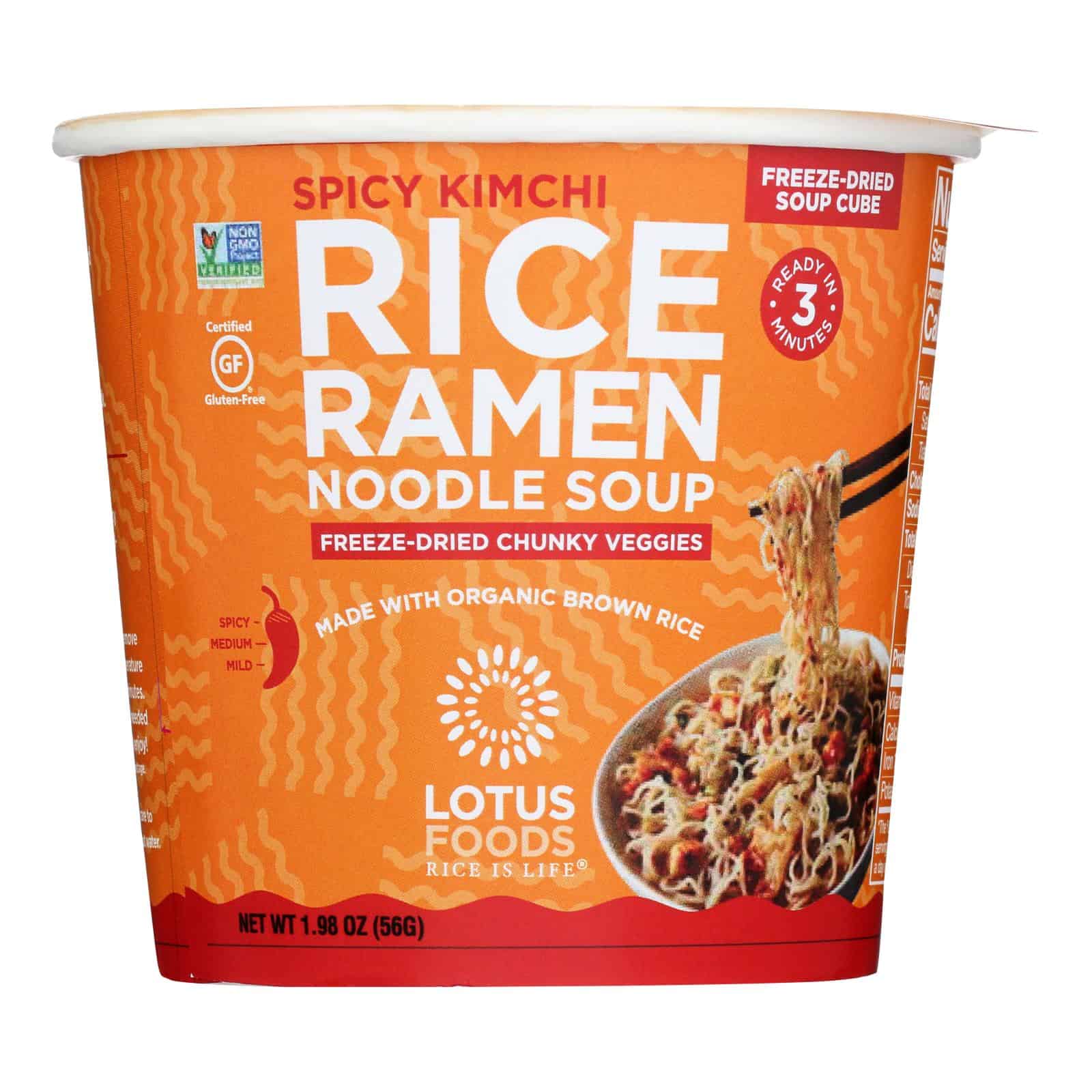 Lotus Foods - Ramen Cup Spicy Kmchi - Case of 6-1.98 OZ - Image 3