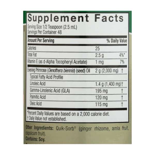 Nature's Answer - Liquid Evening Primrose Oil - 4 fl oz
