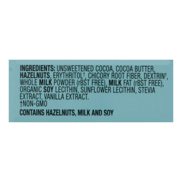 Lilys - Bar Chocolate 40% Hazelnut - Case of 12-2.8 OZ