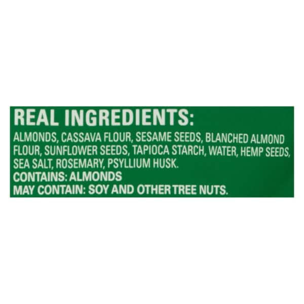Hippie Snacks - Almond Crisp Rosemary - Case of 8-2.5 ounces