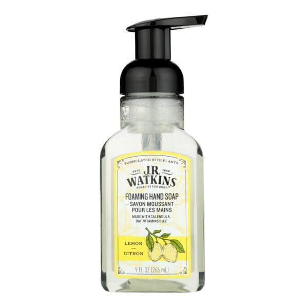 J.R. Watkins - Hand Soap Foam Lemon - Case of 3-9 FZ