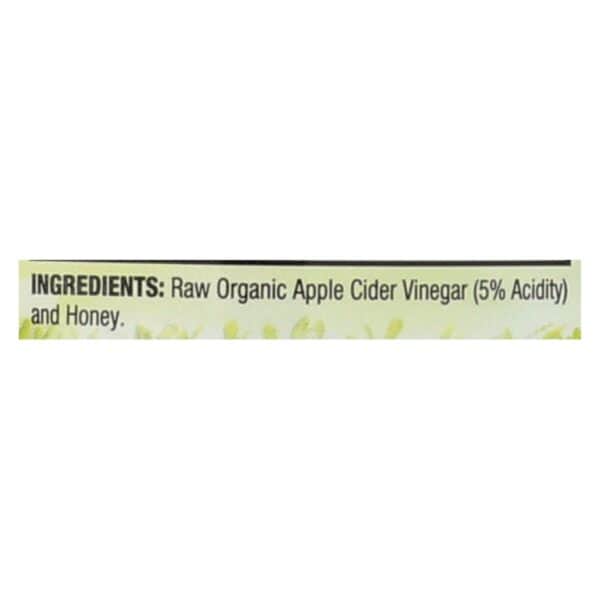 Dynamic Health Apple Cider Vinegar - with the Mother and Natural Honey - Glass Bottle - 16 oz - Image 3