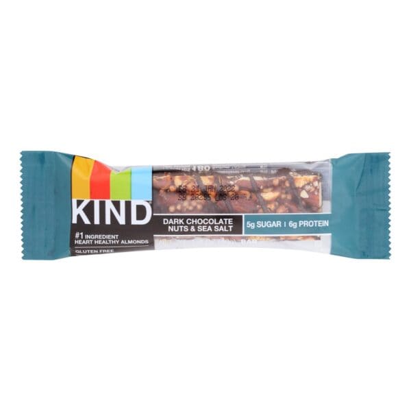 Kind - Bar Dark Chocolate Nuts Sea Salt - Case of 12 - 1.4 ounces
