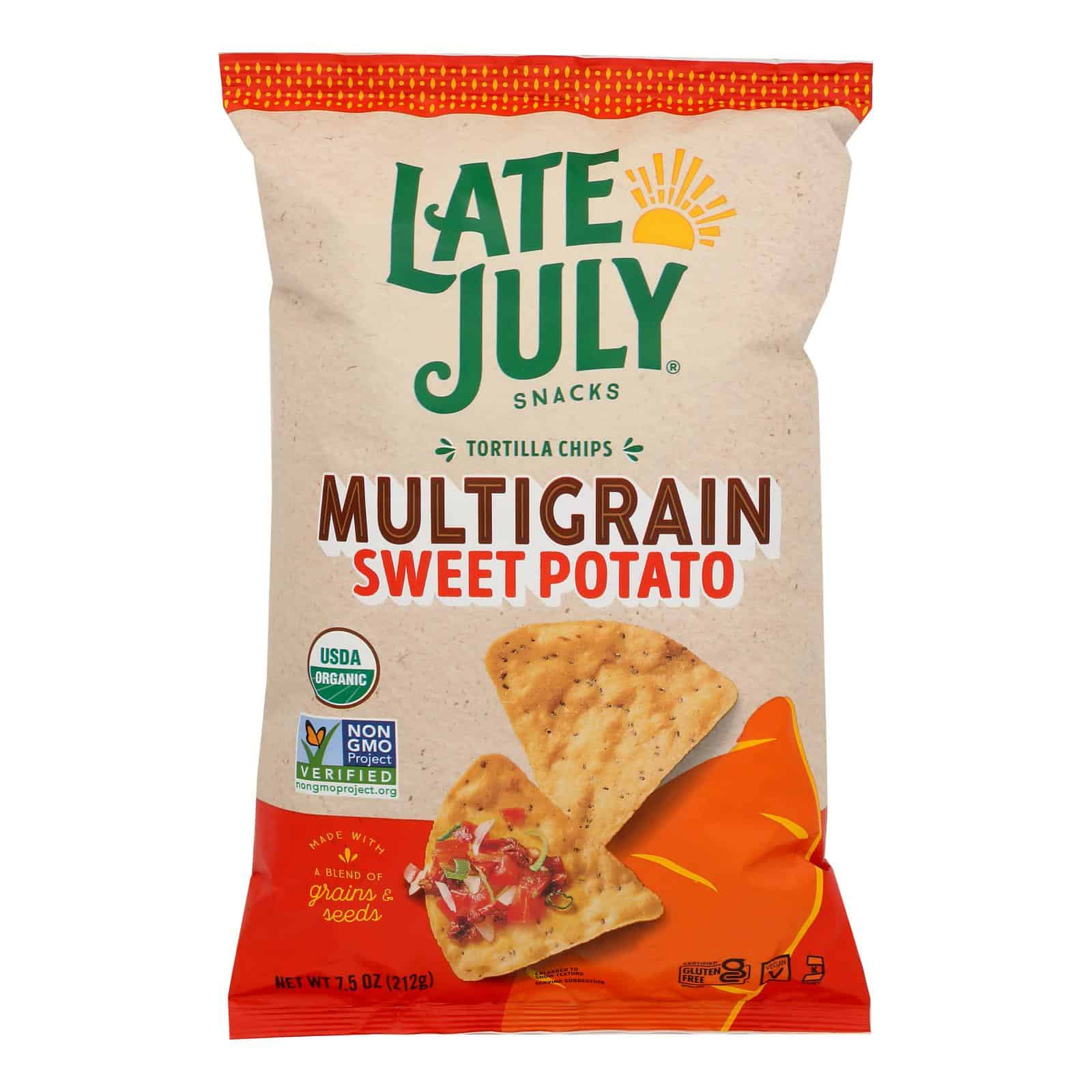 Late July Snacks - Tort Chip Veg Sweet Potato - Case of 12-7.5 OZ - Image 3